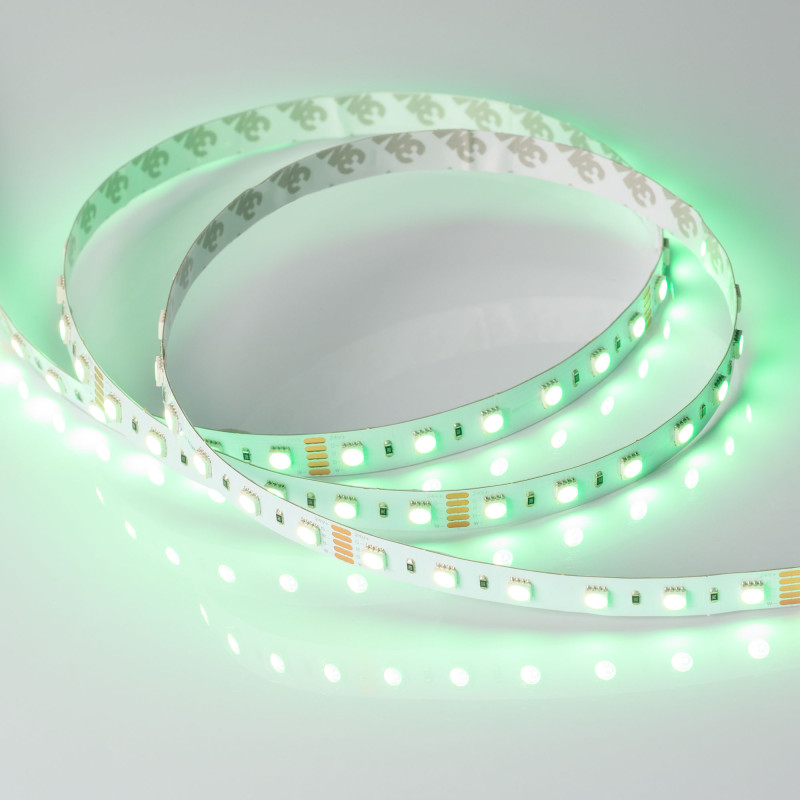 Лента RT-B60-12mm 24V RGBW-Warm-4-in-1 (19.2 W/m, IP20, 5060, 5m) (Arlight, Открытый) 019152(2). Цена указана за 5 метров. Продается кратно 5 метрам.