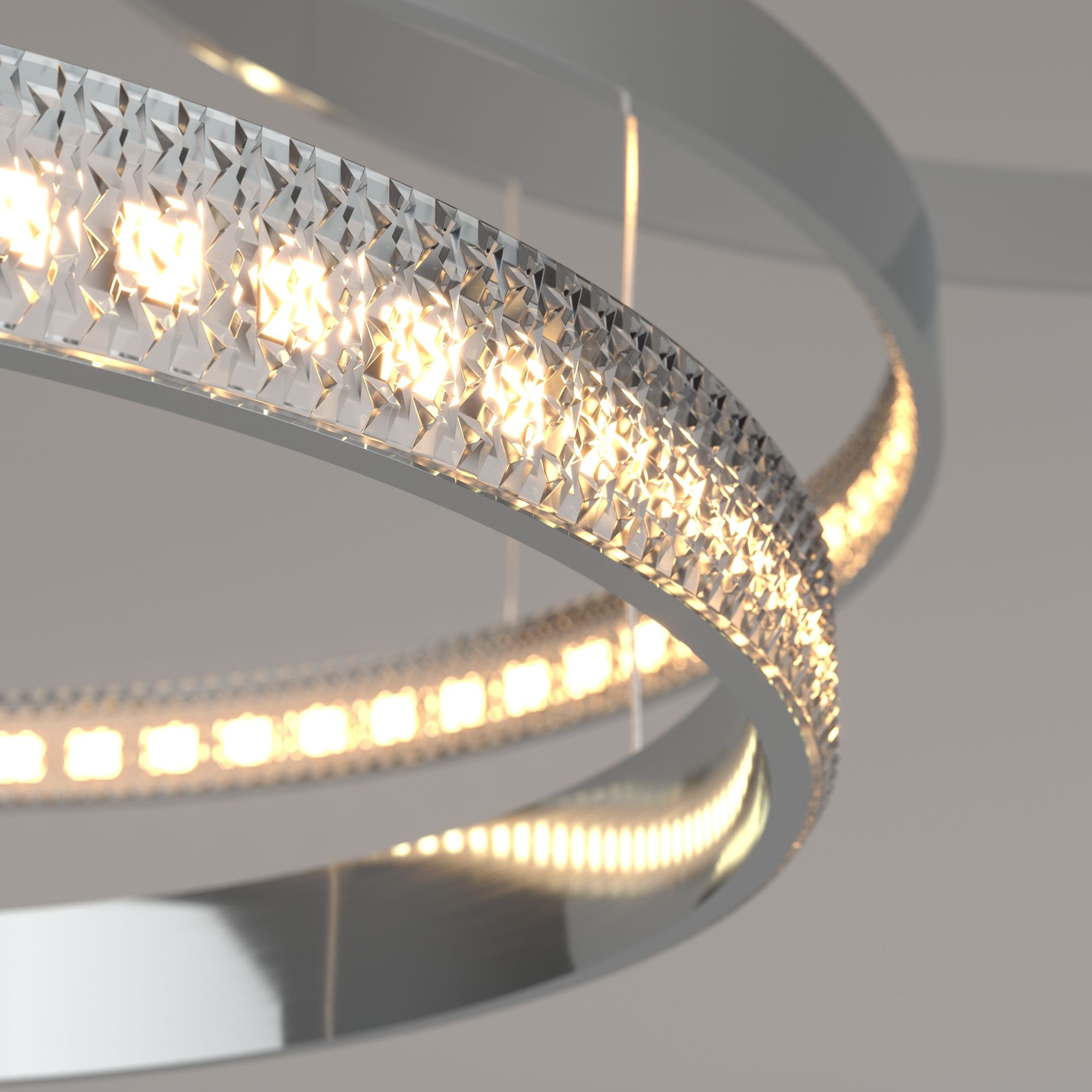 Светильник 114*93*110 см, *LED, 100W, 3300;4200;6500 Eurosvet Posh 90175/3, хром