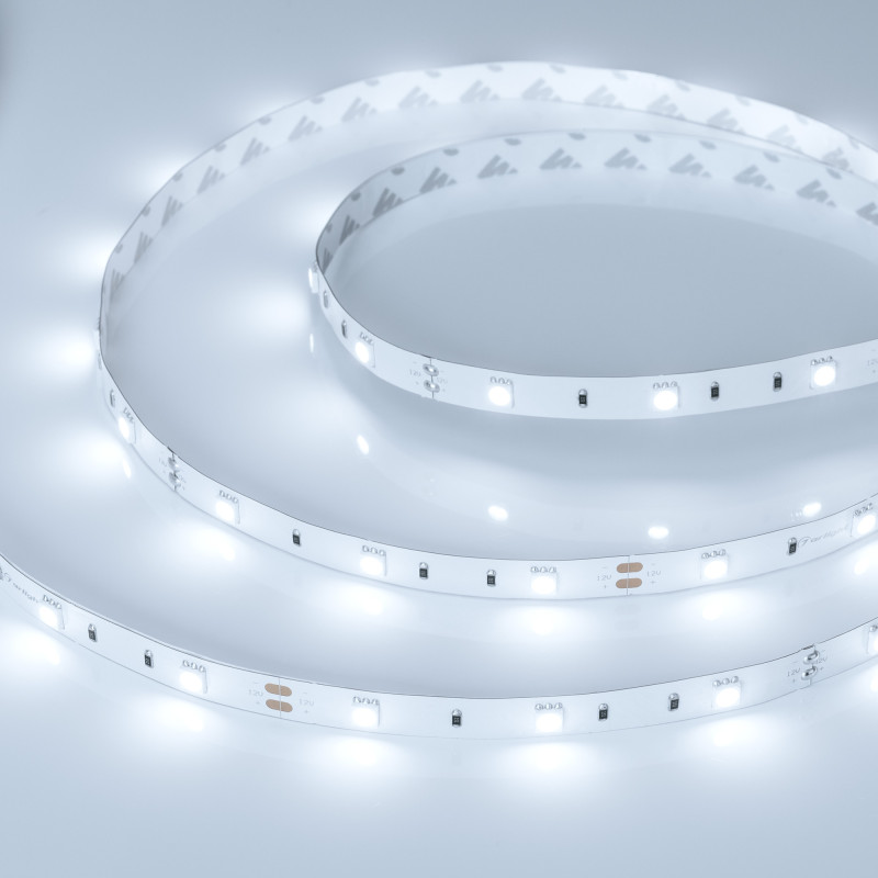 Лента RT-B30-10mm 12V White6000 (7.2 W/m, IP20, 5060, 5m) (Arlight, 7.2 Вт/м, IP20) 010595(2). Цена указана за 5 метров. Продается кратно 5 метрам.