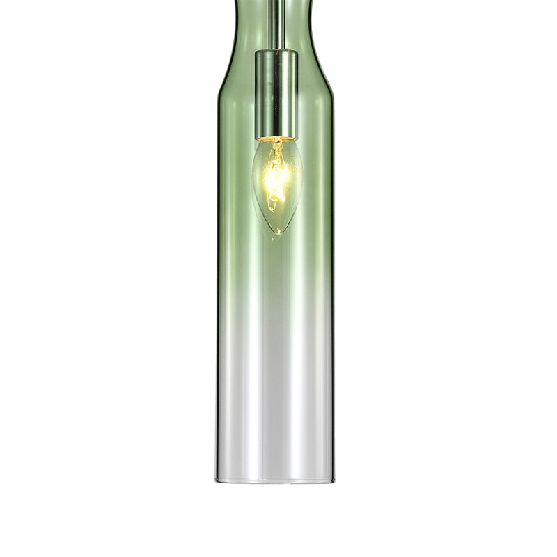 Подвесной светильник 8*8*198,5 см, 1*E14, 40W, Indigo BEUTA V000561 хром, 11052/1P Green