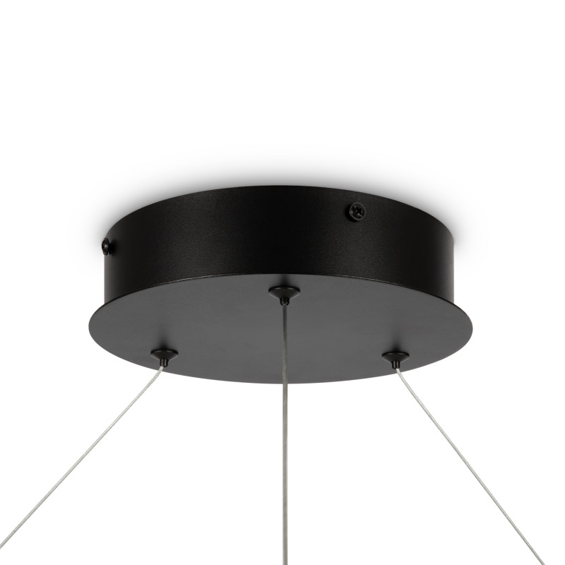 Подвесной светильник 120*120*127,5 см, LED, 81W, 3000К-4000К, Maytoni Rim MOD058PL-L65BK черный