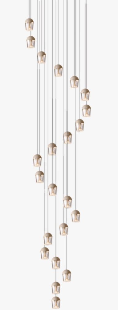 Подвесной светильник D01515, D600 / H3500мм LED, 154W, K, Alva Donna, бежевый хаки