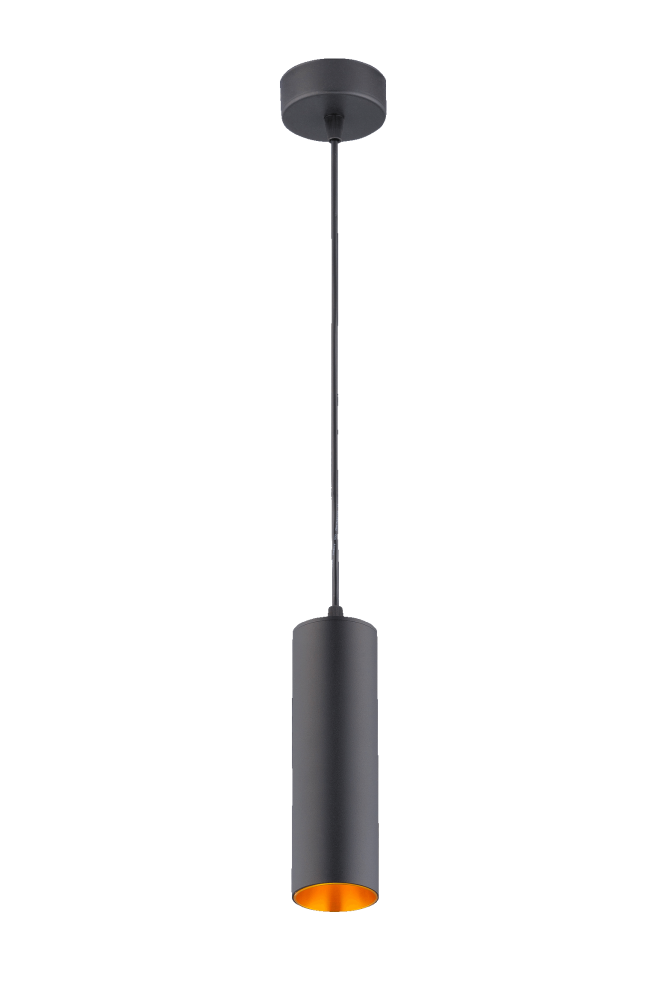 Светильник Ø60 x H200(1300), мм, 1*10W, BLACK (Черный) Rilon 1021B-S BLACK