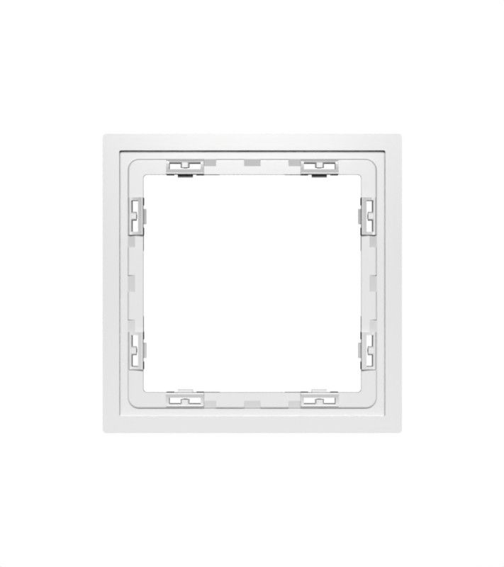 Рамка пластиковая Voltum S70 на 1 пост, белый матовый пластик Soft touch VLS100102
