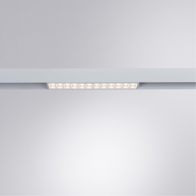 Трековый светильник 22,2*2,2 см, 1*LED*12W, 4000К, Arte lamp Linea Белый A4664PL-1WH