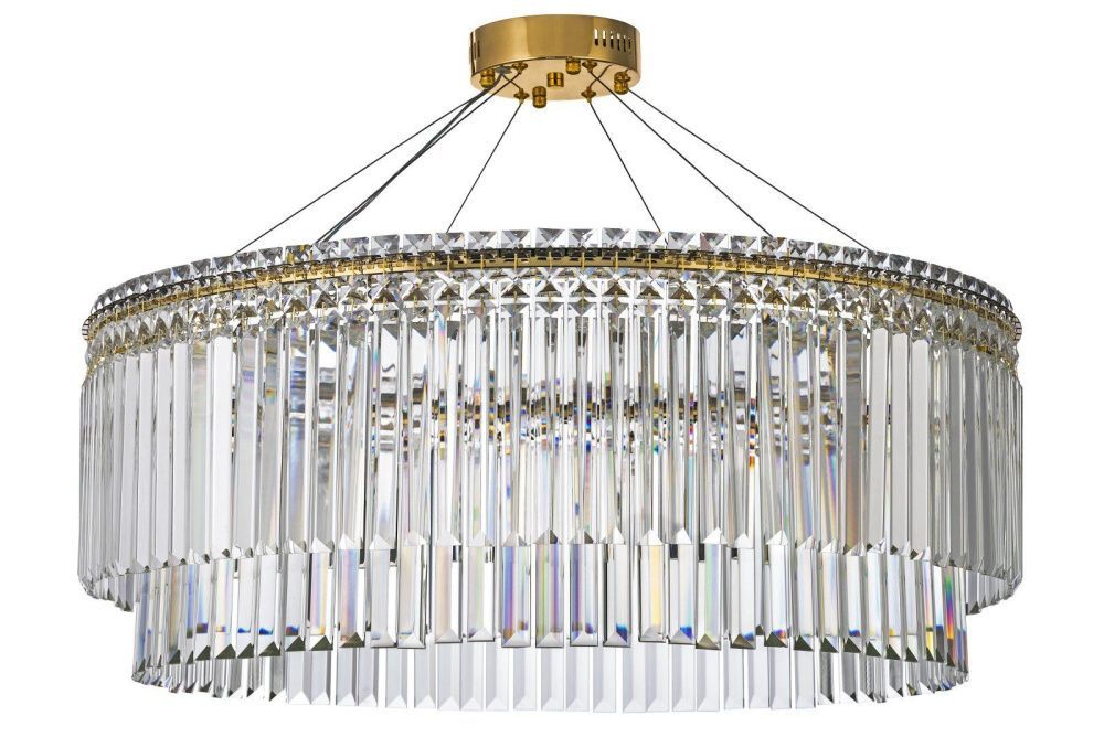 Люстра подвесная *80*30 см, Led лента*LED*88W, 3000/6000K, Arti Lampadari Ovindoli Gold Ovindoli L 1.5.80.101 G, Золото