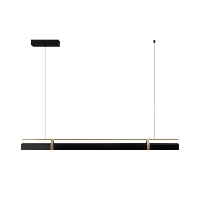 Светильник подвесной 120*13,5-200 см, 1*LED*38W, 3000-6000K, Lightera Omolon LE108L-120B WIFI, золотой