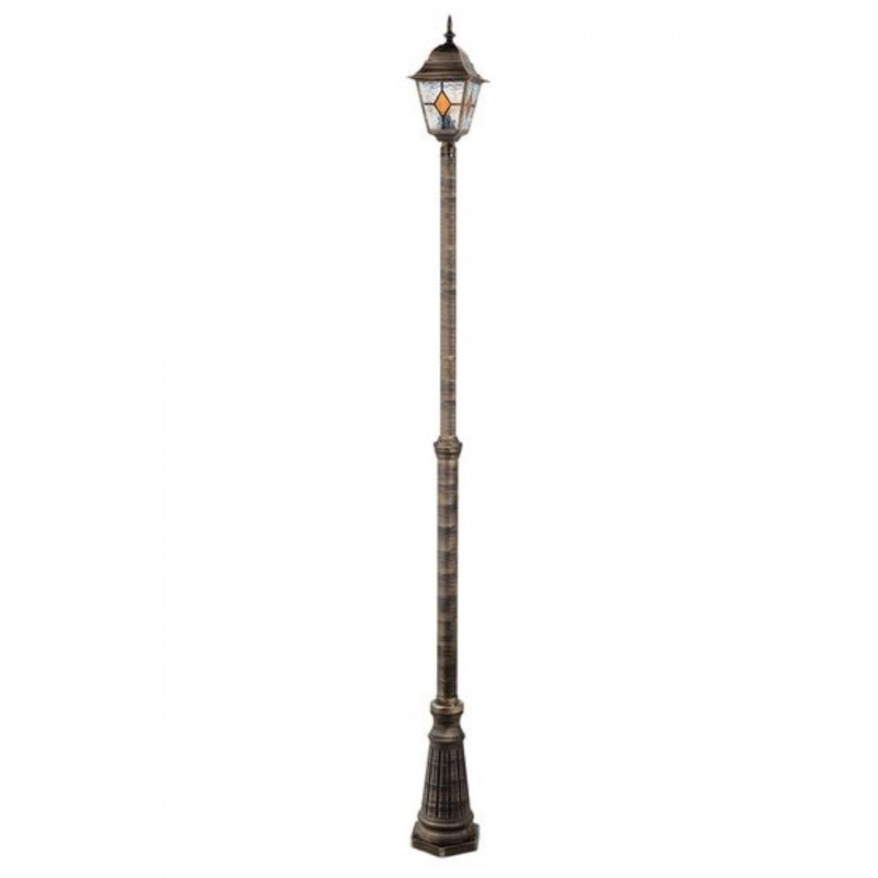 Уличный светильник 18*18*225 см, 1*E27 коричневый Arte Lamp Madrid A1542PA-1BN