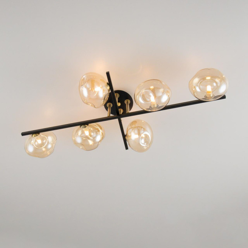 Люстра Citilux Девис CL201161 коричневый