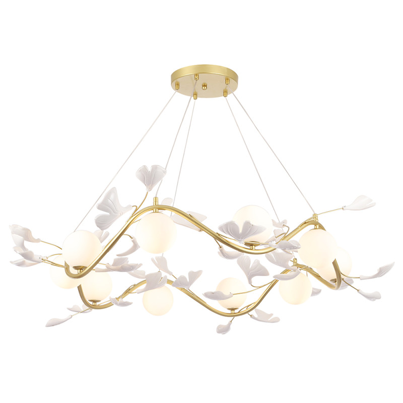 Светильник 113 см, Crystal Lux COLIBRI SP10 GOLD, золото