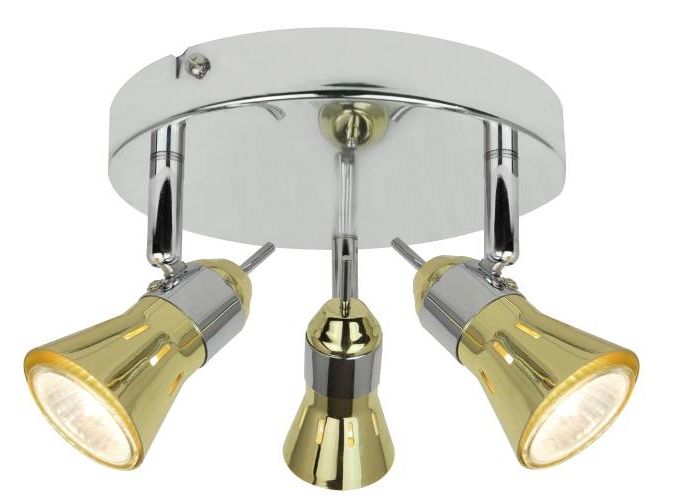 Люстра Ø210 x H140, мм, 3*15W (45W), CH+GD(Хром + Золото) Sfera Sveta 1085987/3C CH+GD