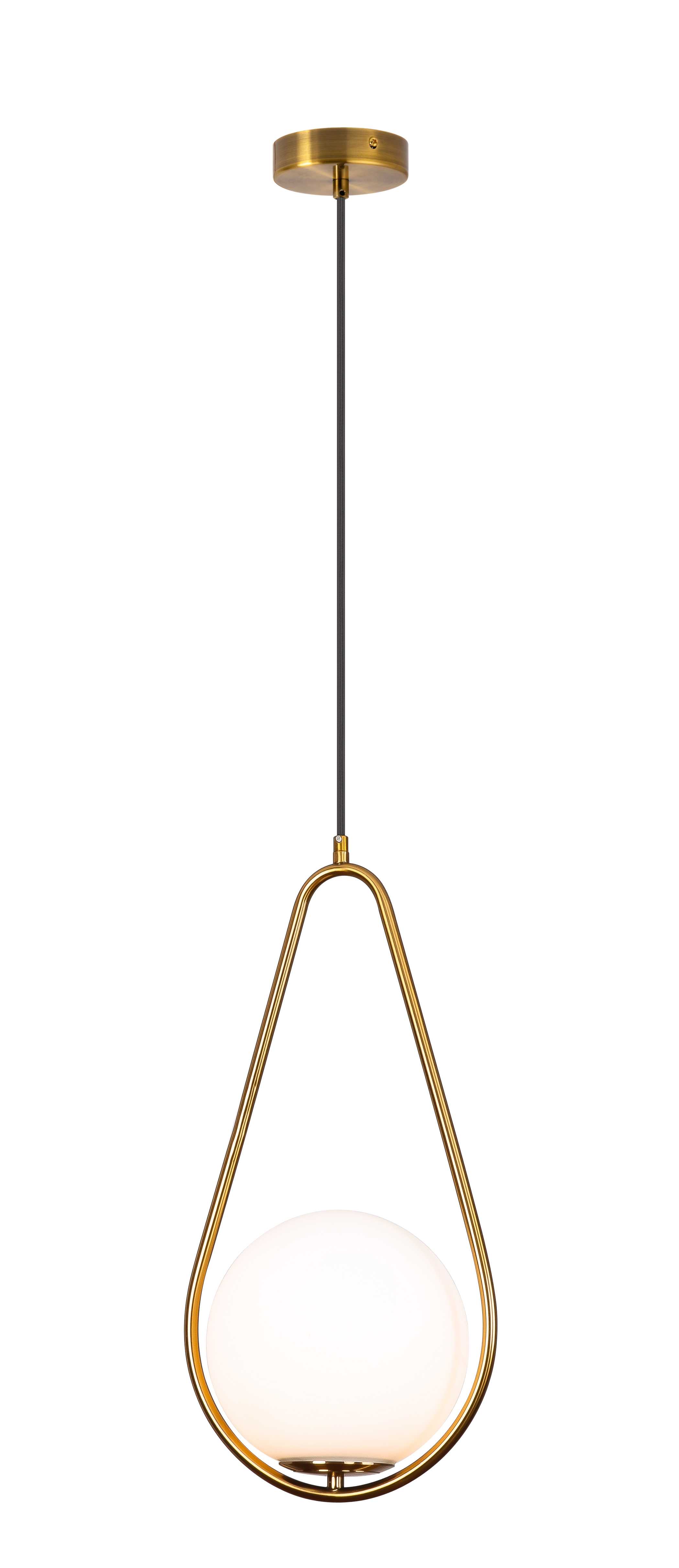Светильник Ø210 x H480(1200), мм, 1*40W, BRASS(Латунь) NewRgy BB013A-DW BRASS