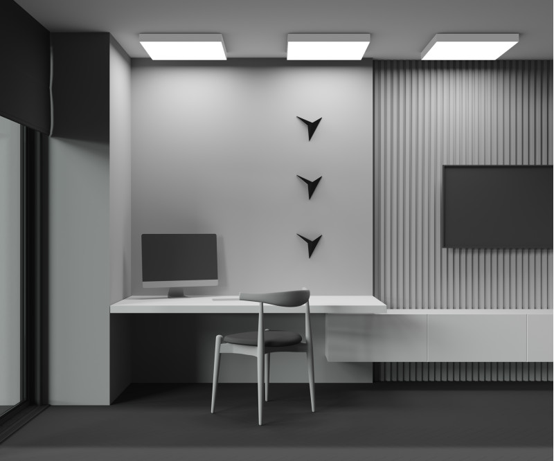 Светильник 60 см, 90W, 3000K, Maytoni Zon C032CL-90W3K-SQ-W, белый