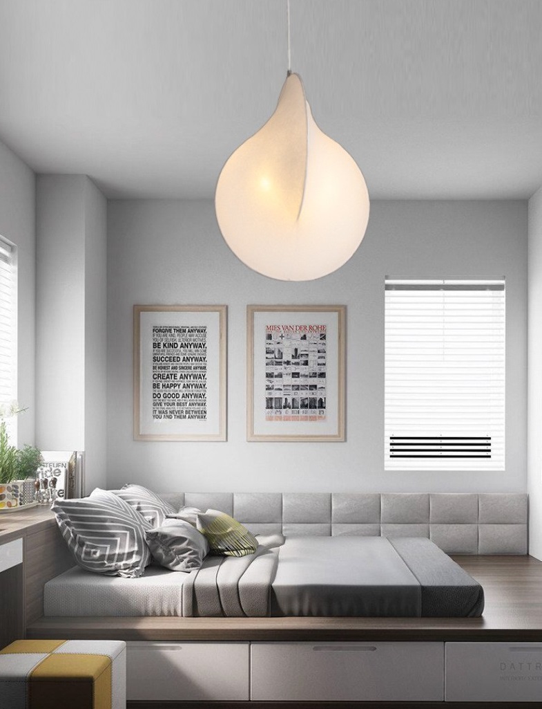 Светильник DZN-45601 БЕЛЫЙ D500*650/H1000/1/LED/./4000K зол. кольцо FLOS by Michael Anastassiad