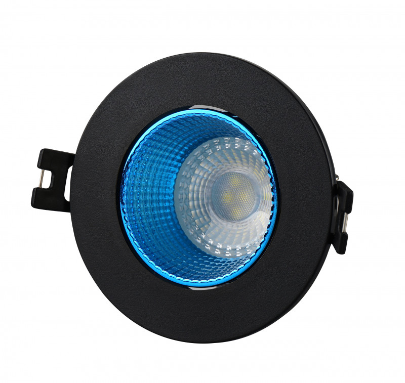 Встраиваемый светильник Denkirs DK3061-BK+СY черный
