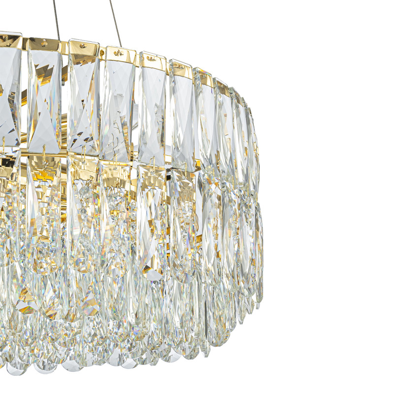 Подвесная люстра 60*60*126 см, 12*E14, 480W, Indigo VORTICE V000597 золотой, 12050/12P Gold