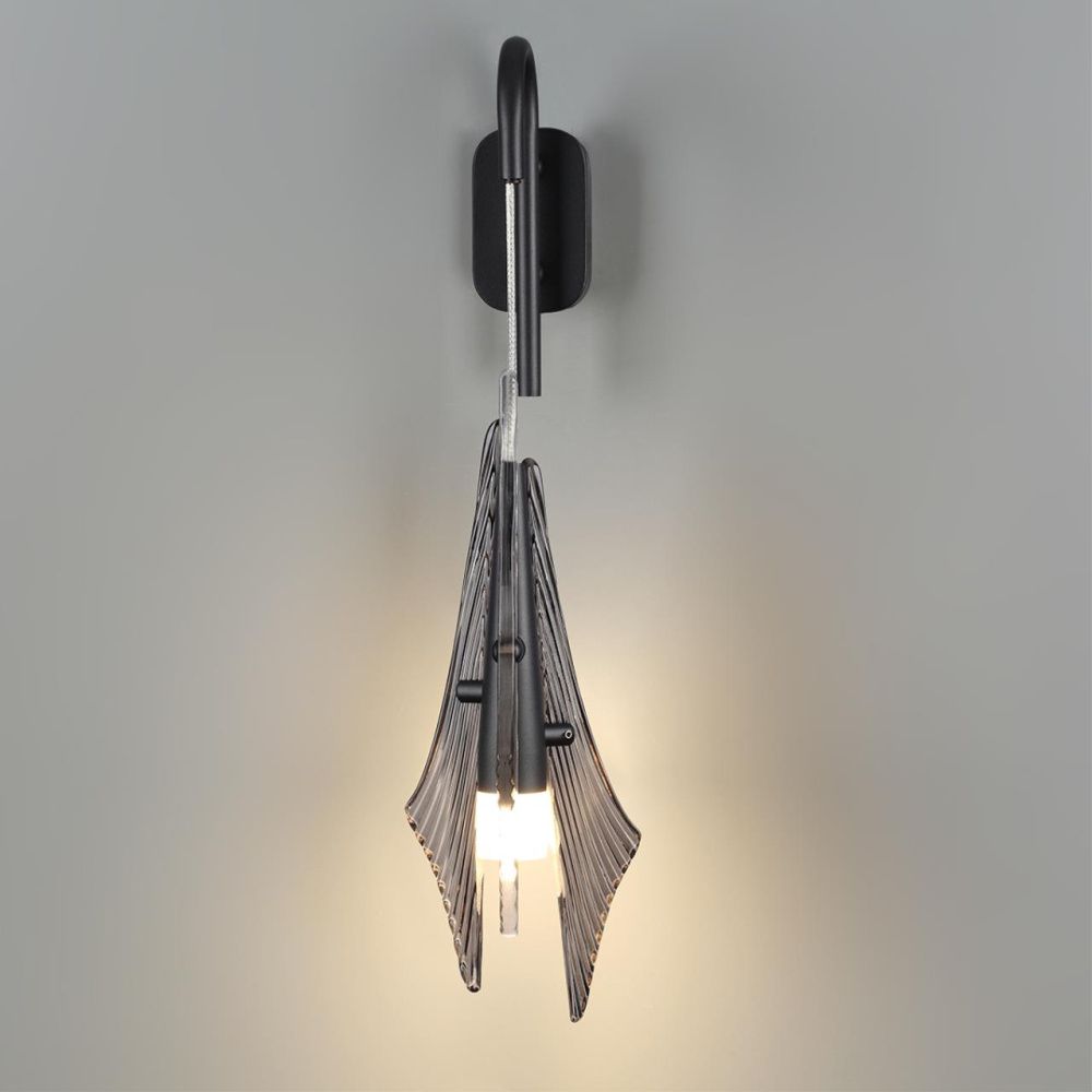 Бра 17,5*12,5*26,6-45 см, 1*LED*6W, 3000K, Odeon Light Afalina 5442/6WL, черный