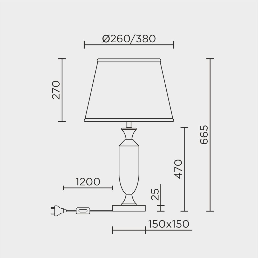 Настольный светильник MODELUX ML.5505.01TL CR