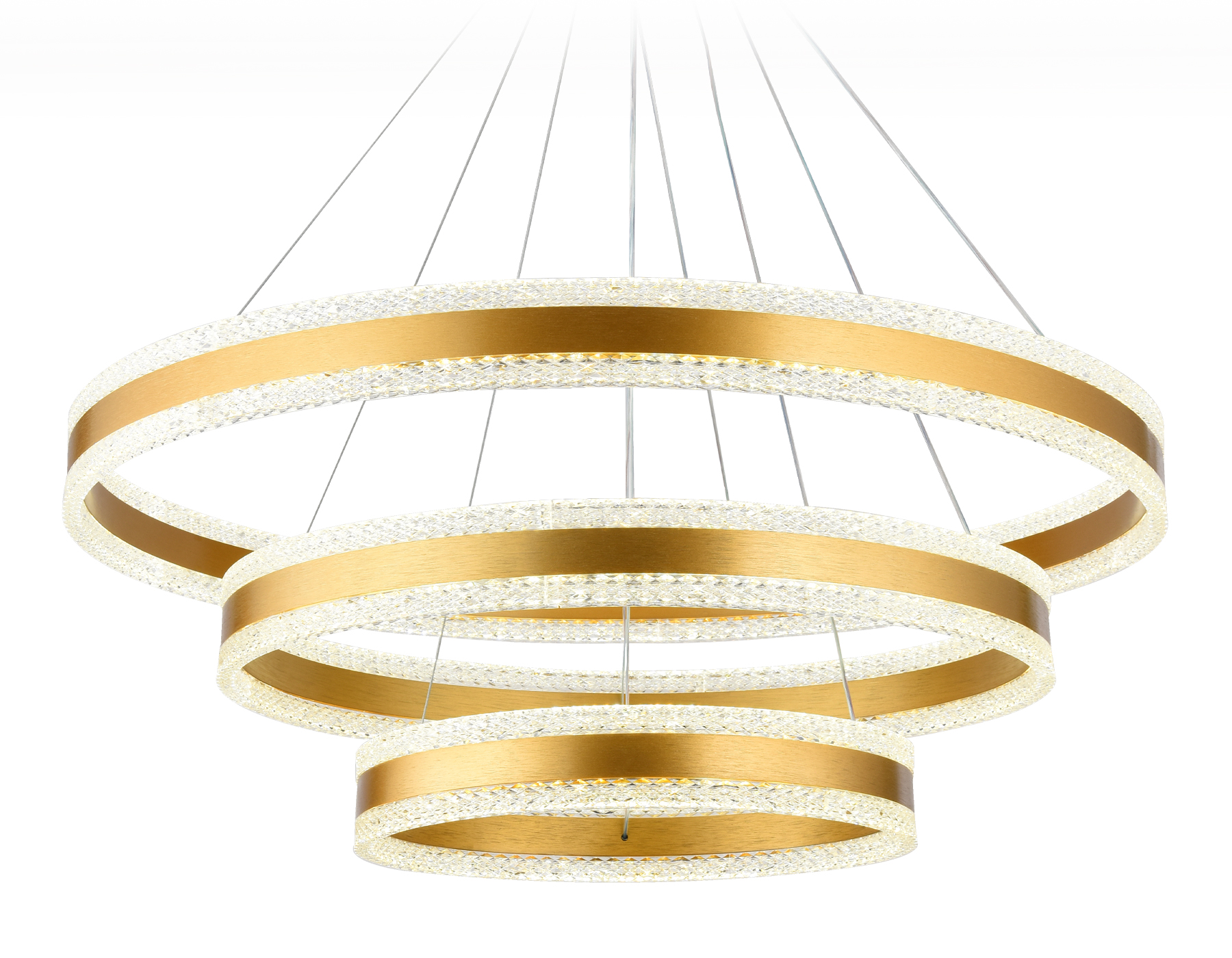 Светильник подвесной 80*94 см,  245W, 3000К, золото Ambrella Acrylica Original FA6183