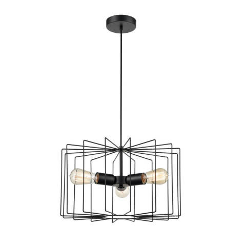 Подвесной светильник  44*145 см, 3*E27 черный Vele Luce Mascot VL5332P03