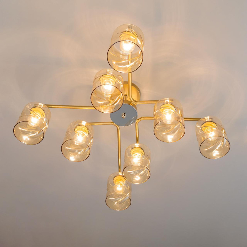 Люстра 70 см Citilux Клод CL137182 золото