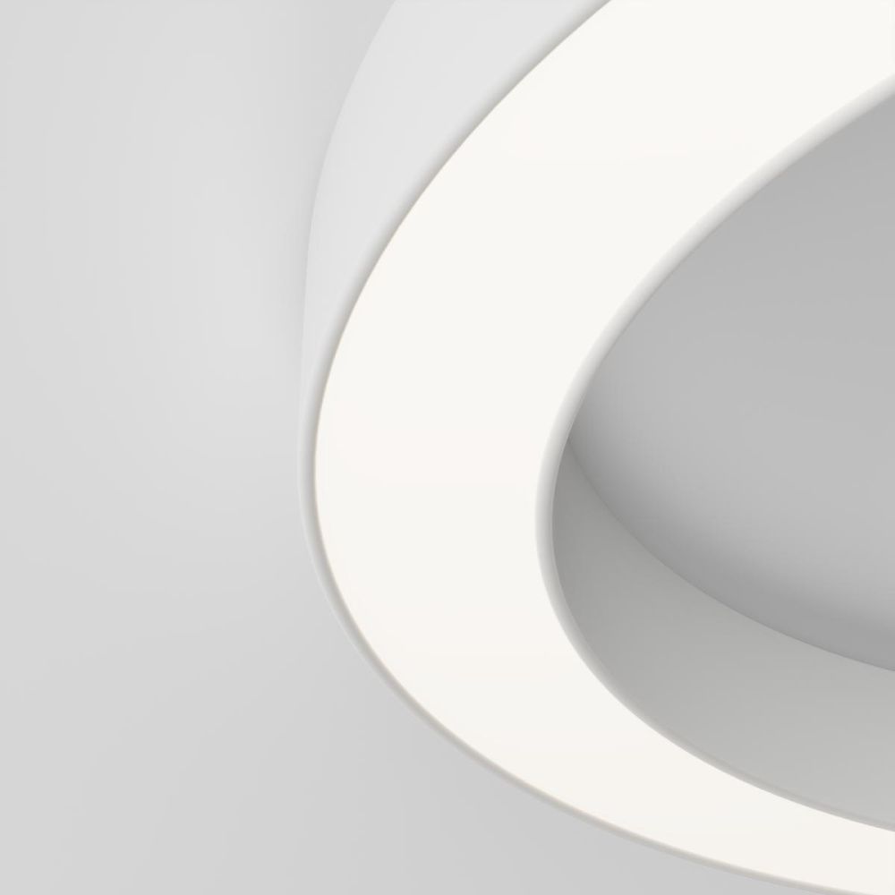 Потолочный светильник 60 см, 45W, 4000K, Maytoni Technical Lua C093CL-45W4K-W, белый