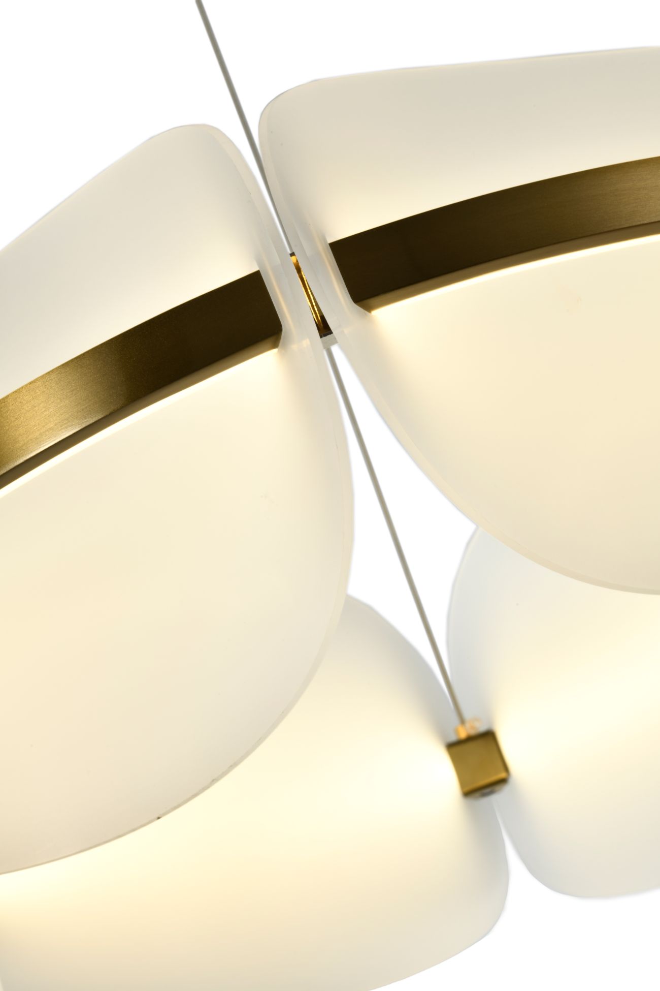 Светильник подвесной 60*18 см, LED 30W 4000K латунь Zortes Moon ZRS.1210.60