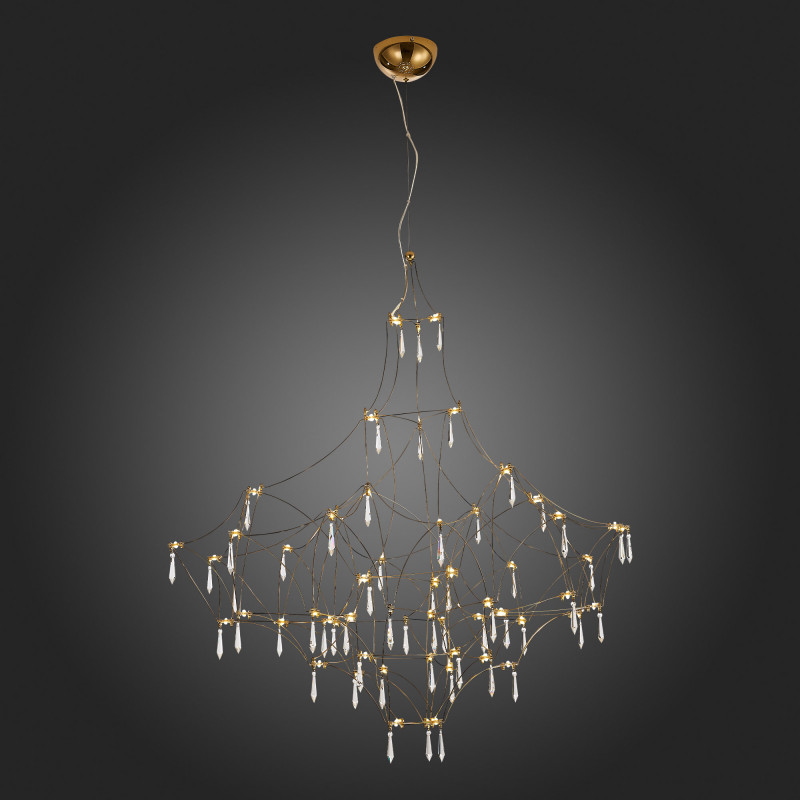Люстра подвесная 100 см, 51W, 3000K ST LUCE GRAVETTA SL797.203.114 Золотистый, Шампань