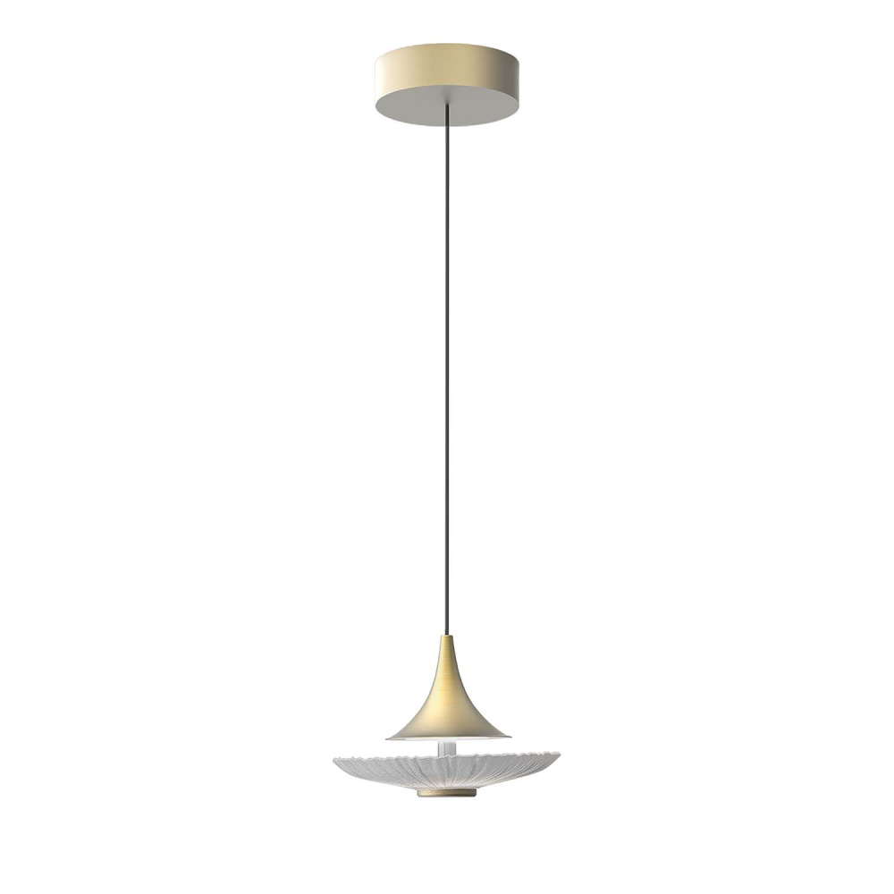 Подвес 15*150 см, 1*LED, 6W, 4000K, Favourite Wilet 4657-1P, золотой матовый