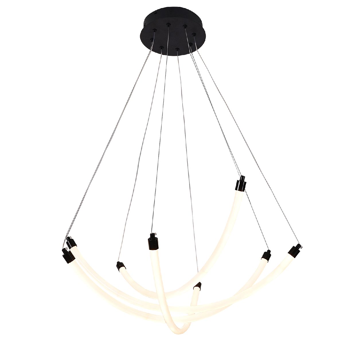 Подвесная люстра 67 см, 36W, 3000-6500K, F-Promo Hammock 4468-4P, черный
