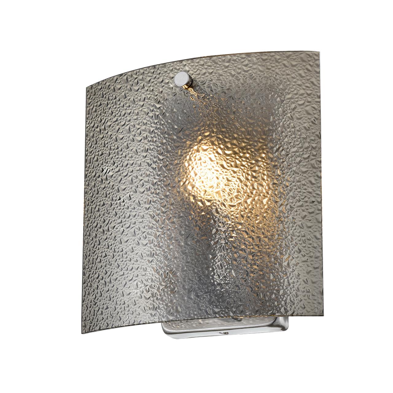 Бра 17*18 см, 1*E14 Lumion DANDY 6594/1W хром, серый, прозрачный