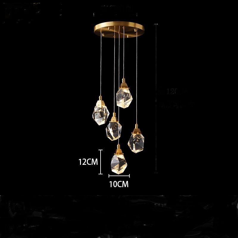 Подвесной светильник CRISTEL ONE D31 26*35*35 см, 5*LED*5W, 3000, 4000, 5000K, ImperiumLoft CRISTEL-ONE01, Латунь