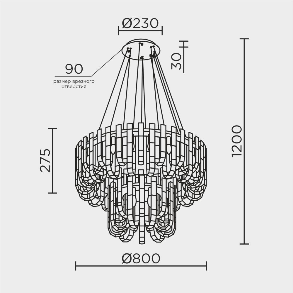 Подвесная люстра MODELUX ML.6621.28 BS