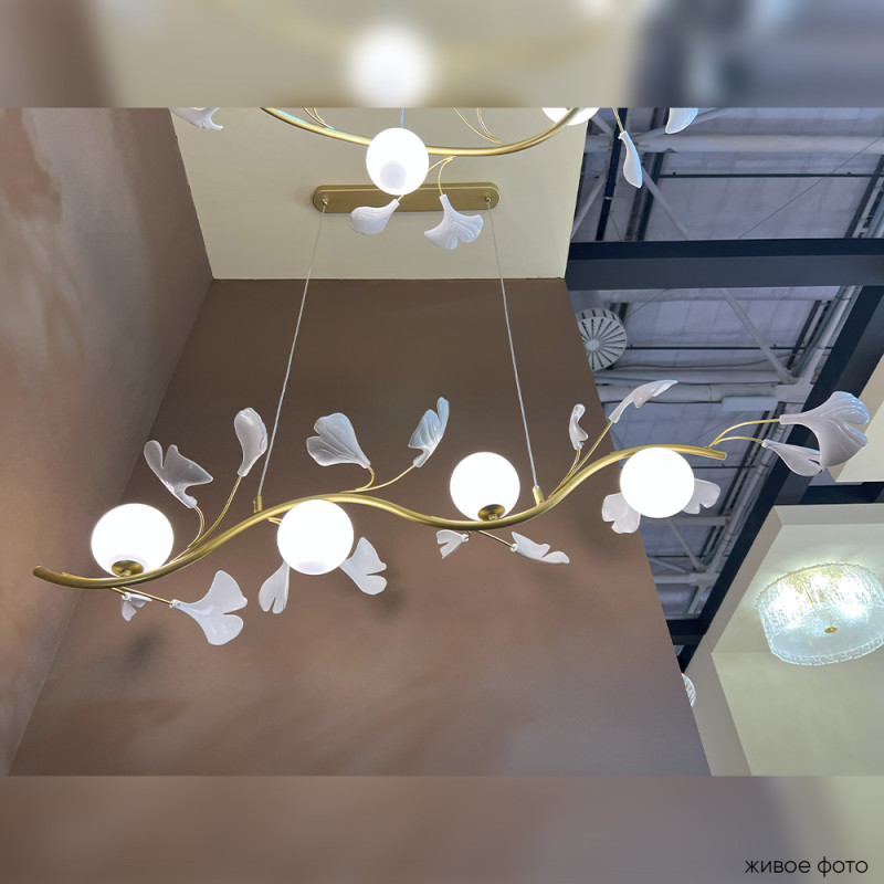 Светильник 115 см, Crystal Lux COLIBRI SP4 GOLD, золото