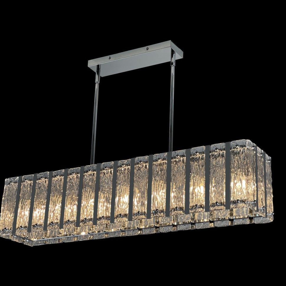 Подвесной светильник 91,5*18-133 см, 7*Е14*280W, K, iLamp Panorama L4688-91 CR, Хром