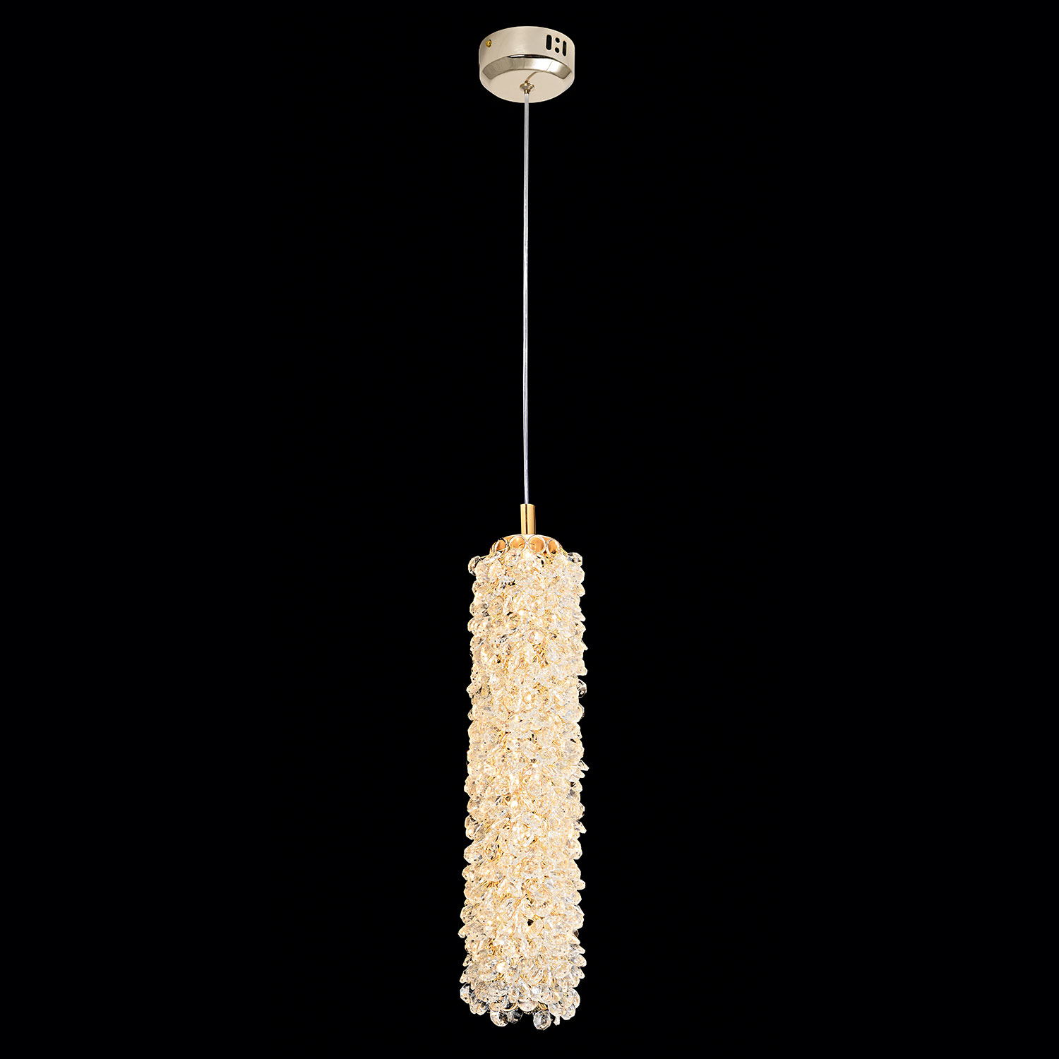 Подвесной светильник 10*50/150 см, 1*LED*19W 4000K Lussole Napa LSP-7270 блестящее золото