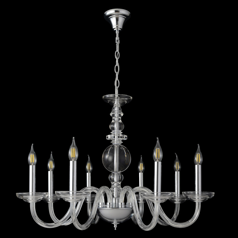 Светильник 80 см, Crystal Lux ARABESQUE SP8 CHROME, хром