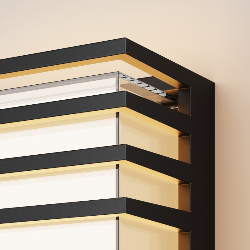 Светильник настенный 16,6*10*16,6 см, LED, 10W, 3000К, Maytoni Downing Street O020WL-L10B3K черный