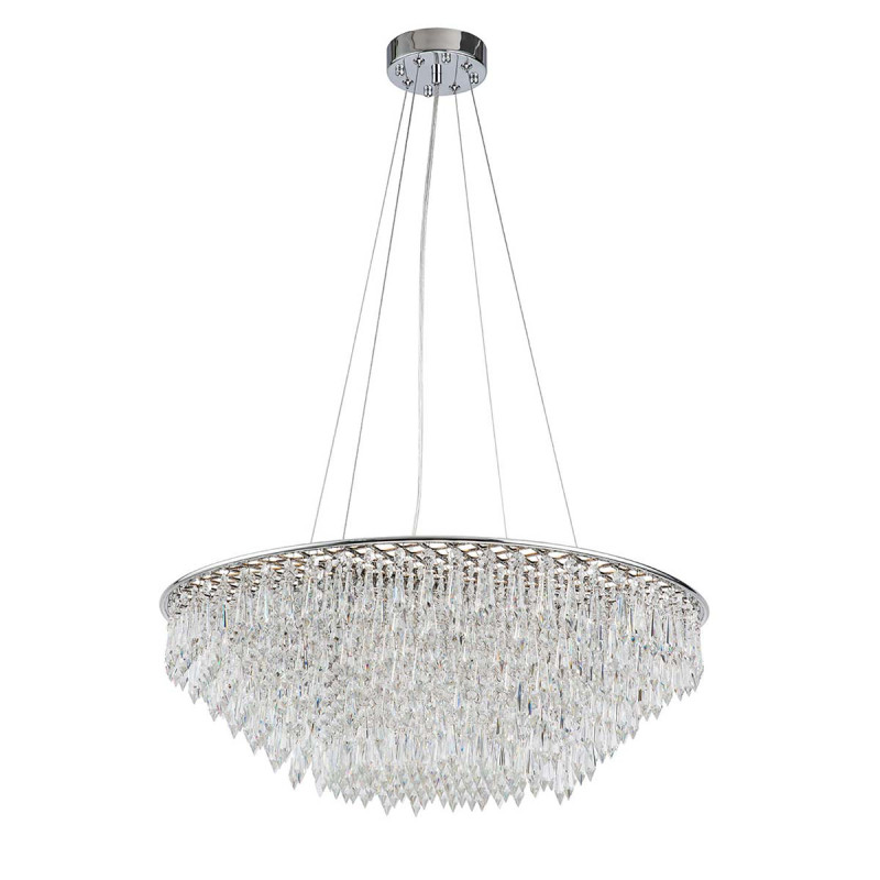 Подвесной светильник 610*610*235/1030 мм, 8*G9 хром Indigo Intrigo V000368, 12028/8P Chrome