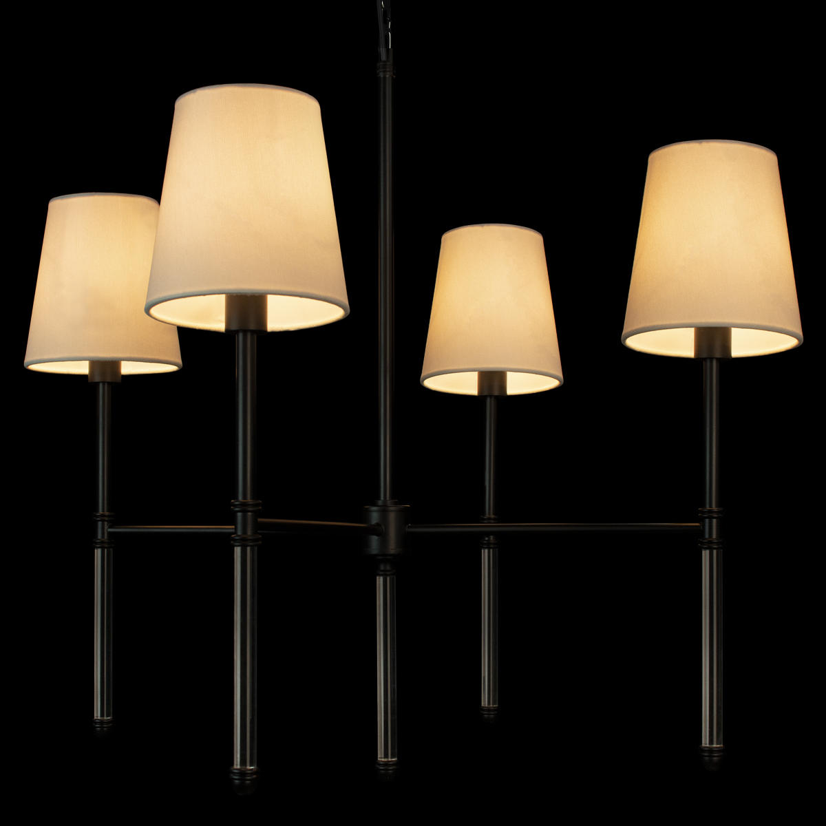 Подвесной светильник 69*69*73/225 см, 4*E14 LOFT IT Cosy 10308 Black черный