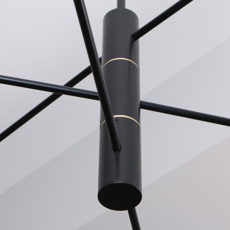 Люстра на штанге 120*77 см, 6*LED, 54W, 4000К, Favourite Imma 4375-6P черный