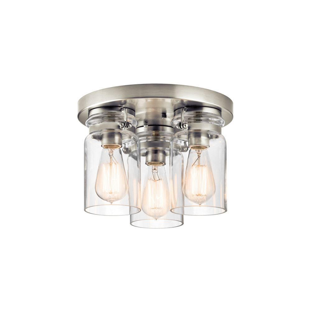 Светильник *28*22 см, E27*60W, Natural Concepts Kichler Brinley KL-BRINLEY-F-NI, полированный хром