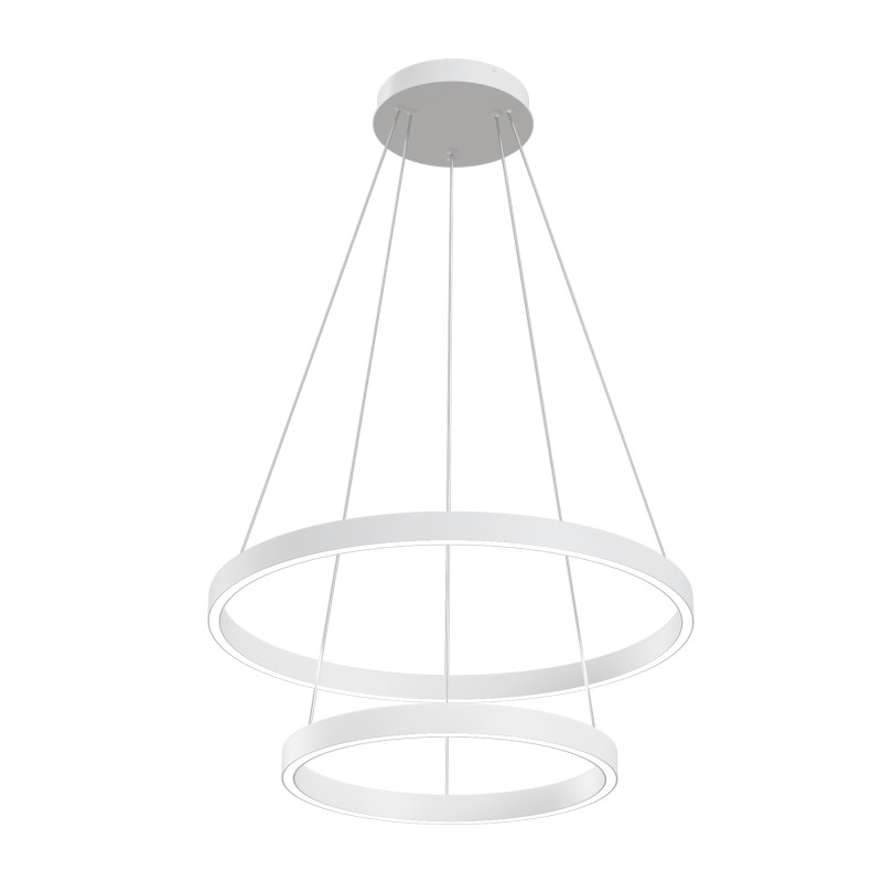 Подвесная люстра 60*60*134 см, LED, 56W, 3000К-4000К, Maytoni Rim MOD058PL-L55WK белый