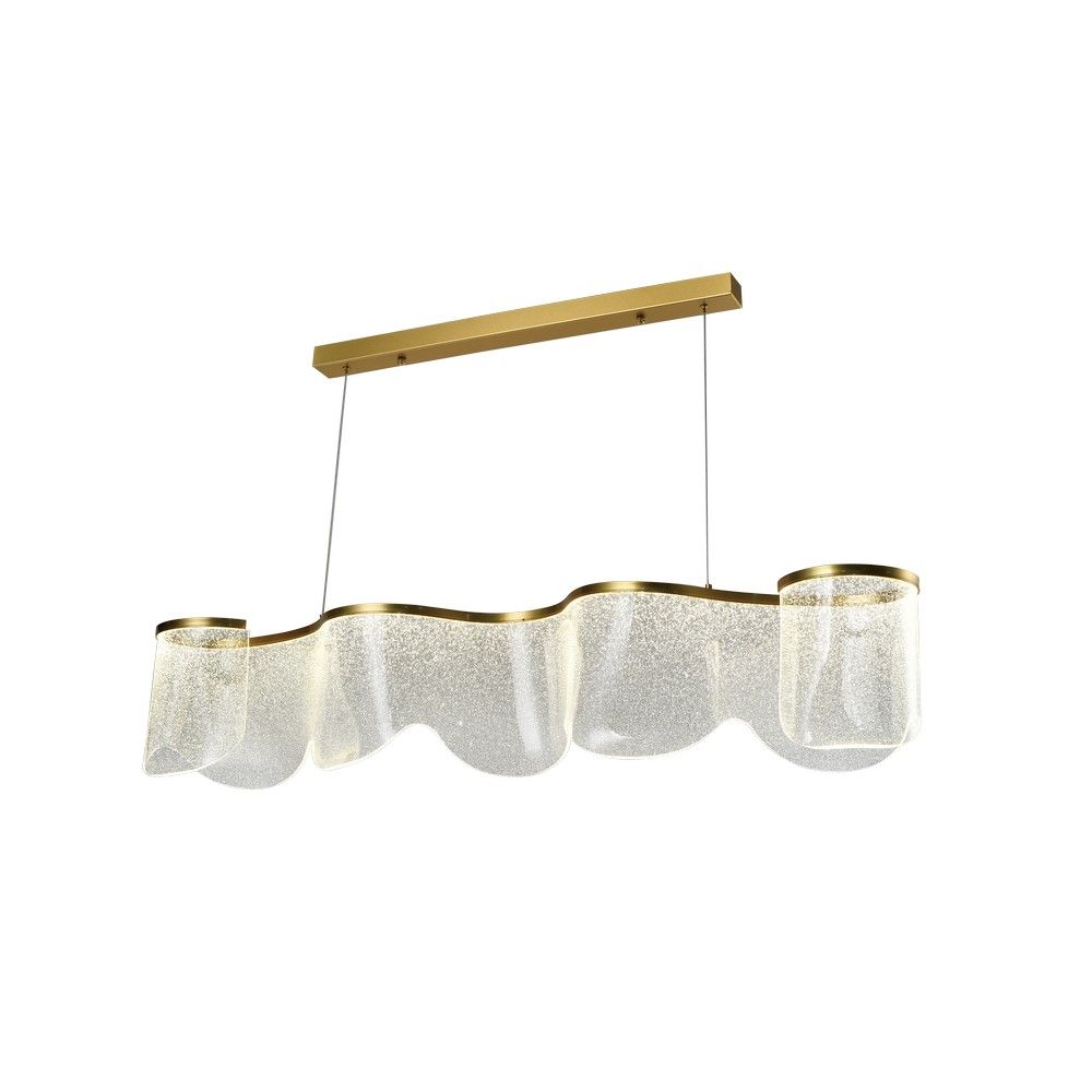 Люстра подвесная 19*120*60-110 см, 30W, 3500K, 6 м2 Aployt Olga APL.081.03.30 золото