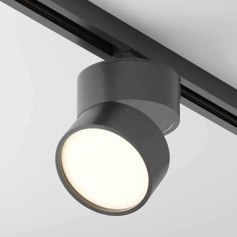 Трековый светильник 9 см, 12W, 3000K, Maytoni ONDA TR007-1-12W3K-B-1, черный