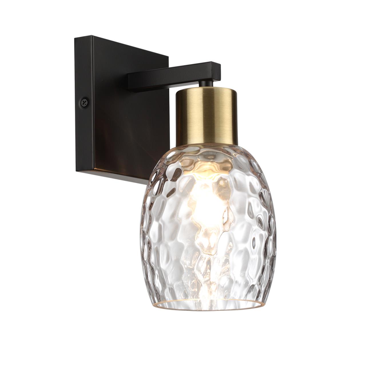 Бра 12*16*24 см, 1*E27 Lumion Ice 6562/1W черный, золотой