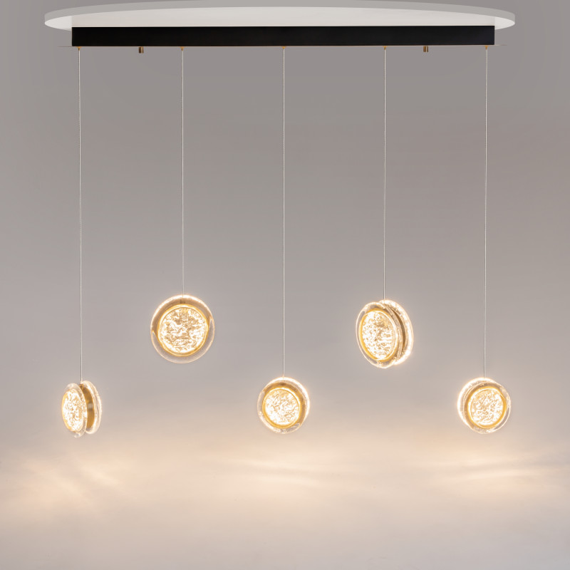 Каскадная люстра 110,5*15,6*317 см, LED, 3000К, Maytoni Pharao MOD361PL-L33BS3K латунный