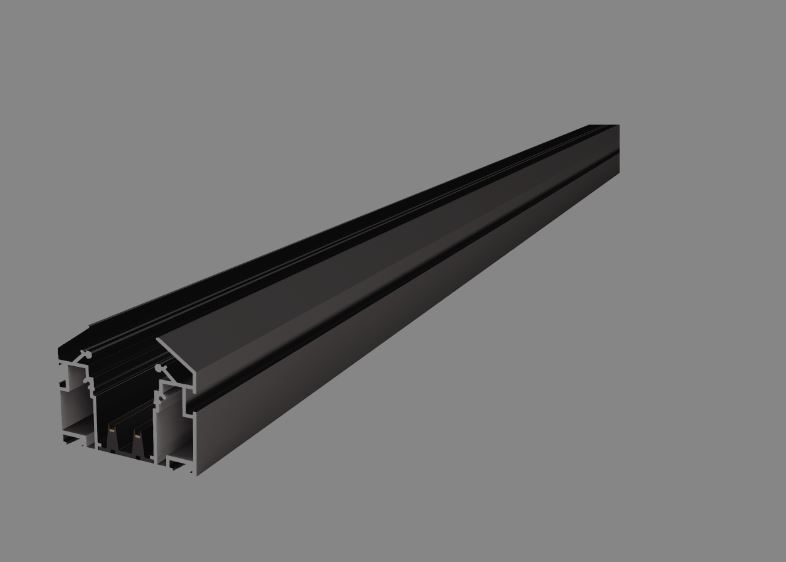 Шинопровод 200 см под натяжной потолок ST-Luce SKYLINE 220 ST046.429.02 Черный (Заглушки 2+2 в ком) 
