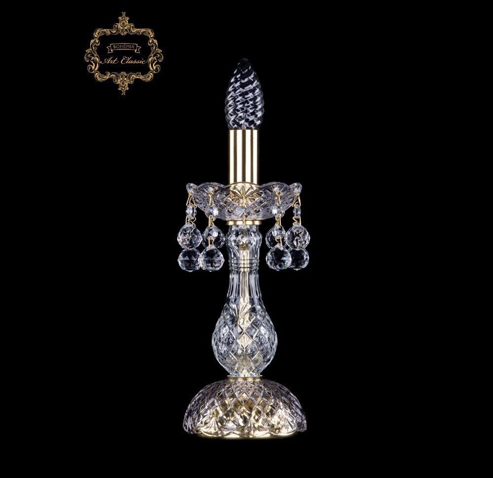 Настольная лампа хрустальная Bohemia Art Classic 12.26.1-26.Gd.B золото