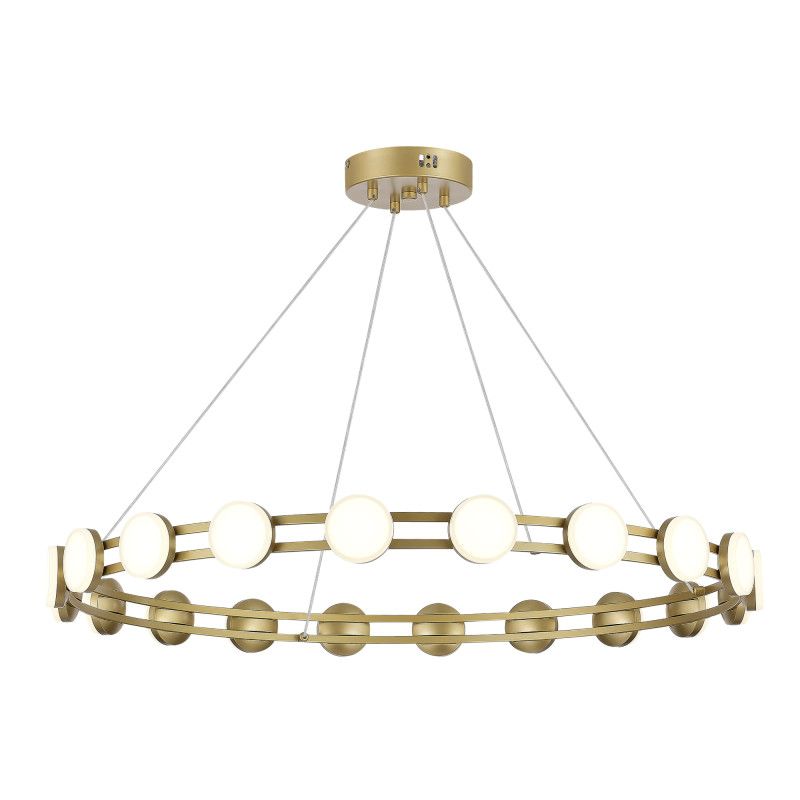 Подвесная люстра 80*120 см, 1*LED*40W, 4000K, ST-Luce Monro SL6610.203.20, золотой